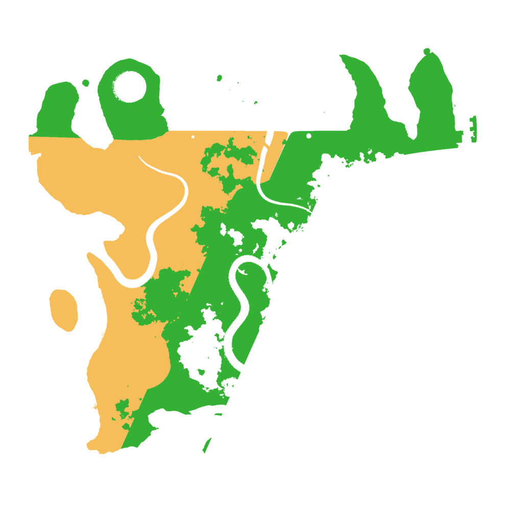 Biome Rust Map: Procedural Map, Size: 3000, Seed: 1416363527
