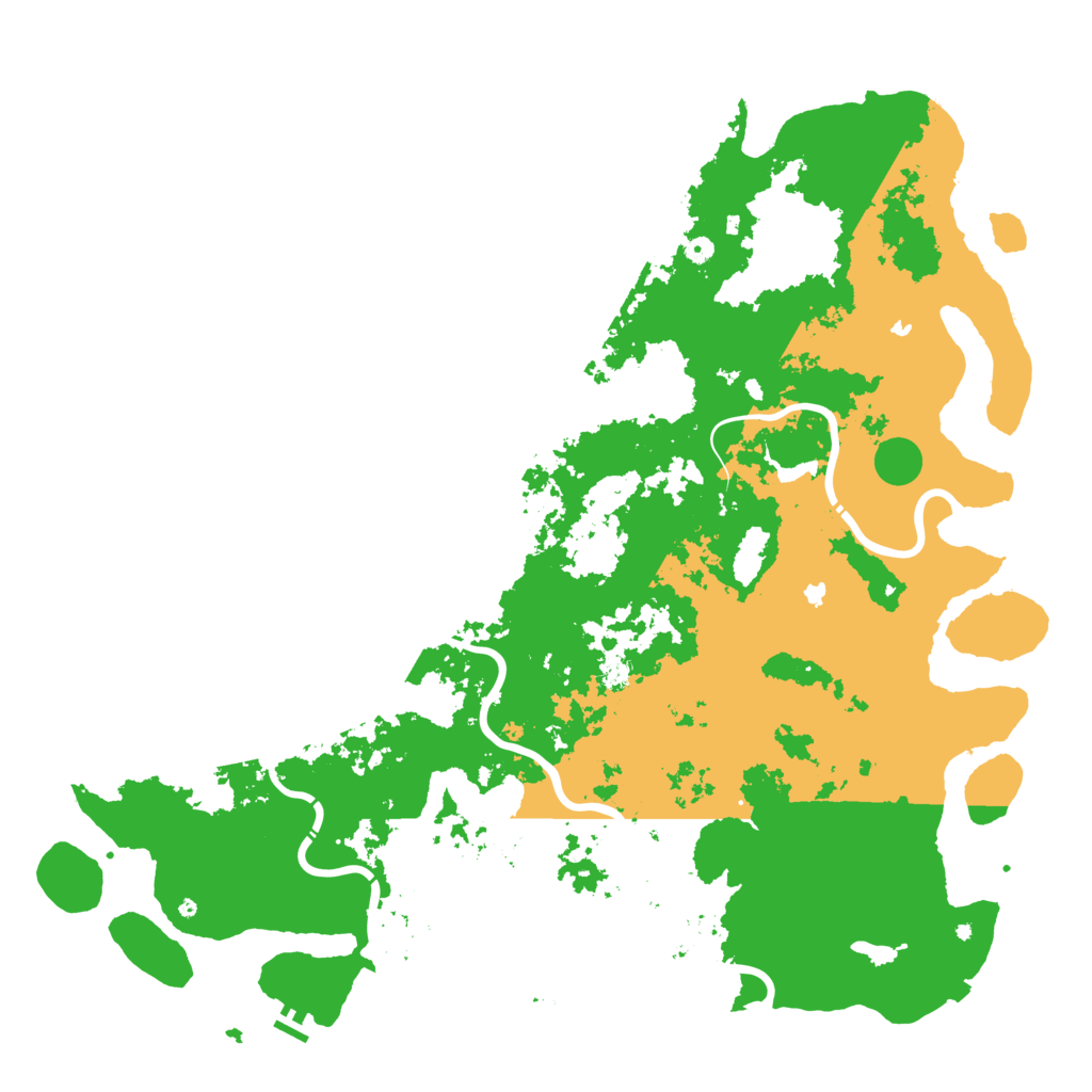 Biome Rust Map: Procedural Map, Size: 6000, Seed: 84297886