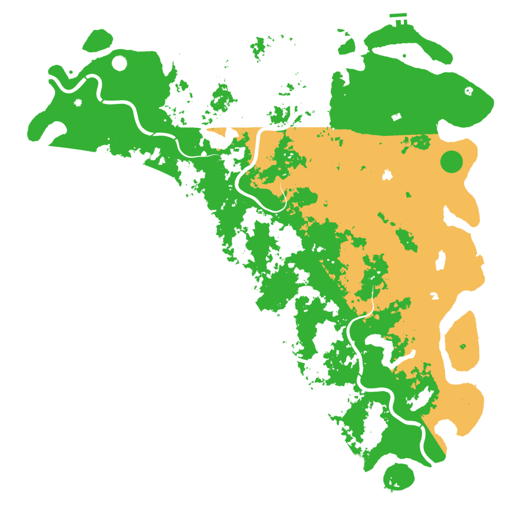 Biome Rust Map: Procedural Map, Size: 6000, Seed: 63061726