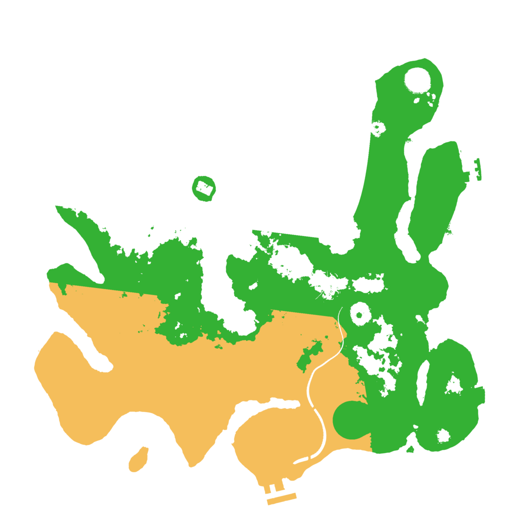 Biome Rust Map: Procedural Map, Size: 3500, Seed: 67380218