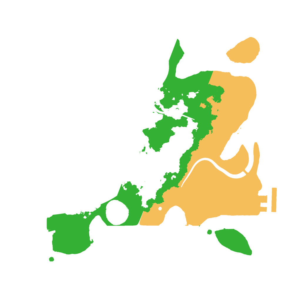 Biome Rust Map: Procedural Map, Size: 2500, Seed: 257067