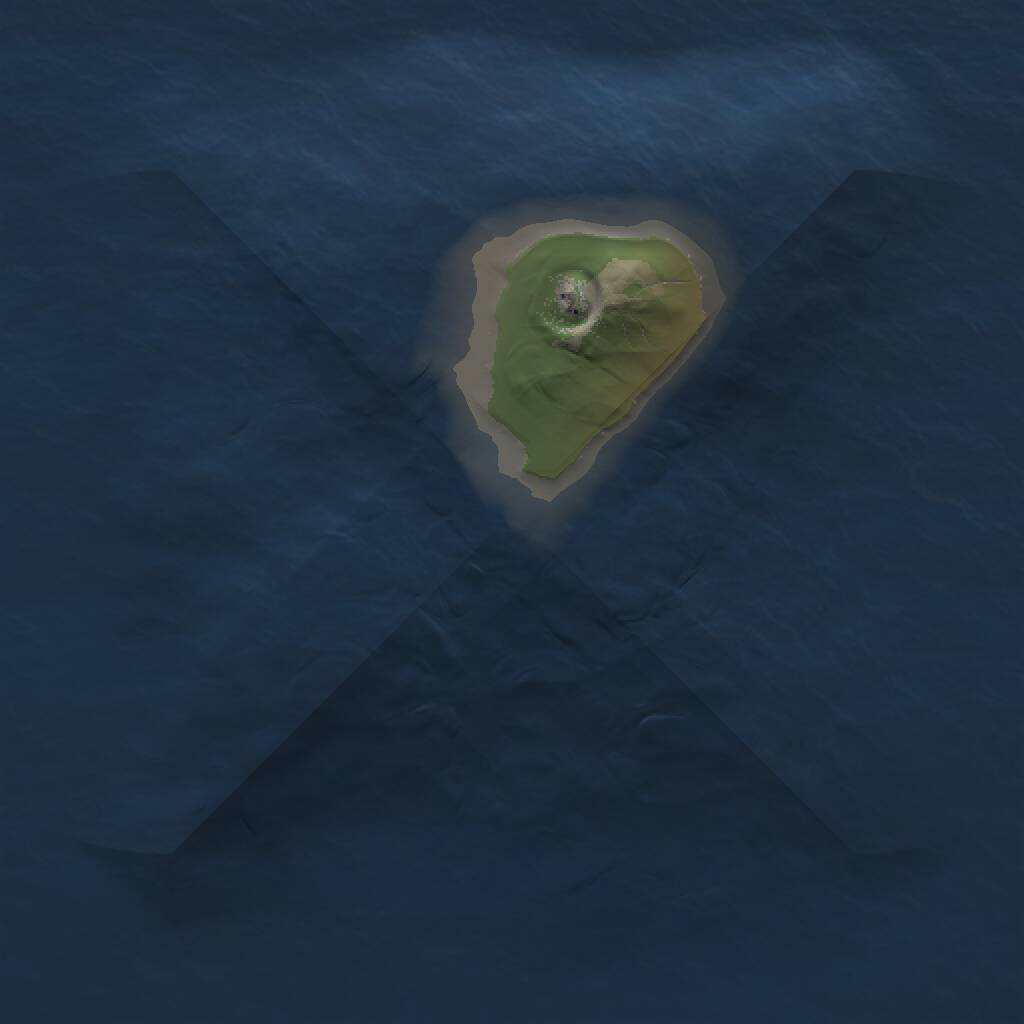 Rust Map: Procedural Map, Size: 1000, Seed: 104553040, 1 Monuments