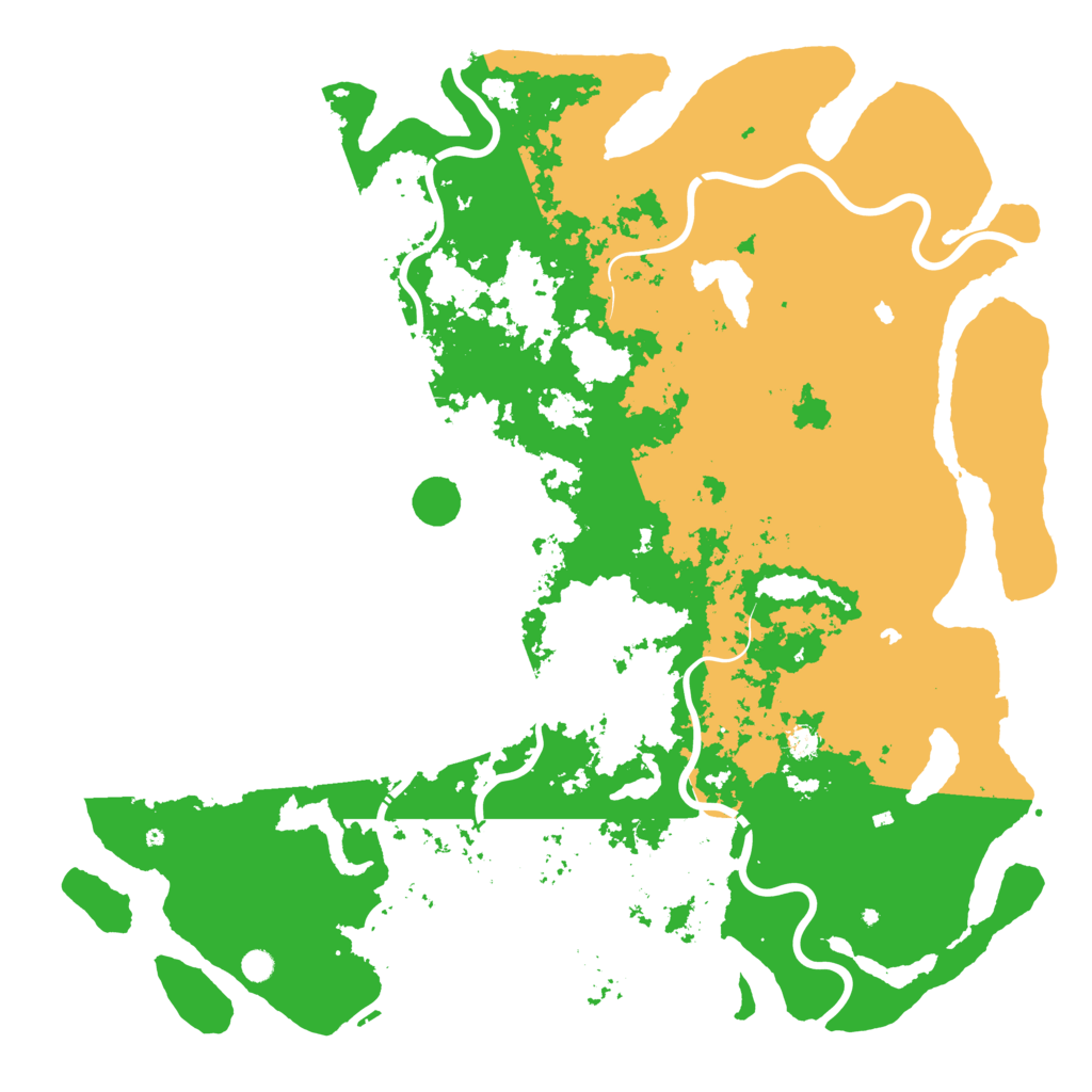 Biome Rust Map: Procedural Map, Size: 6000, Seed: 123242