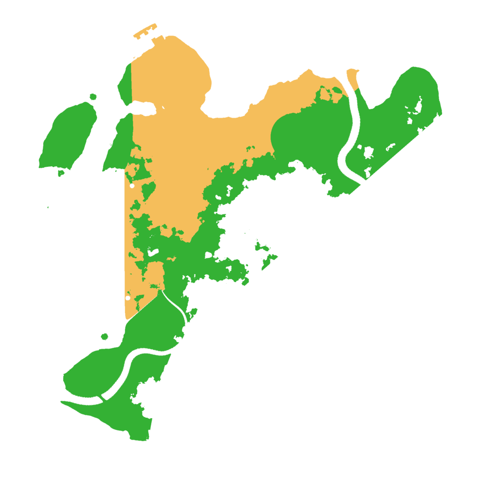 Biome Rust Map: Procedural Map, Size: 3000, Seed: 654530205