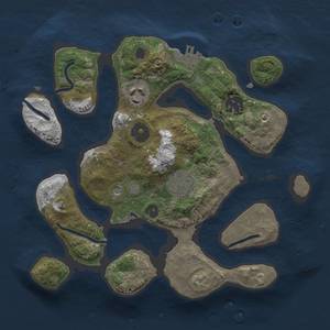Thumbnail Rust Map: Procedural Map, Size: 2600, Seed: 1234567, 7 Monuments