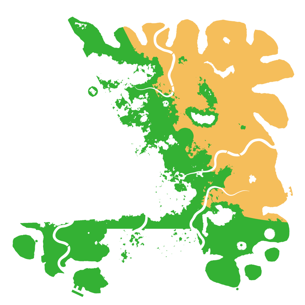 Biome Rust Map: Procedural Map, Size: 5000, Seed: 2075310597