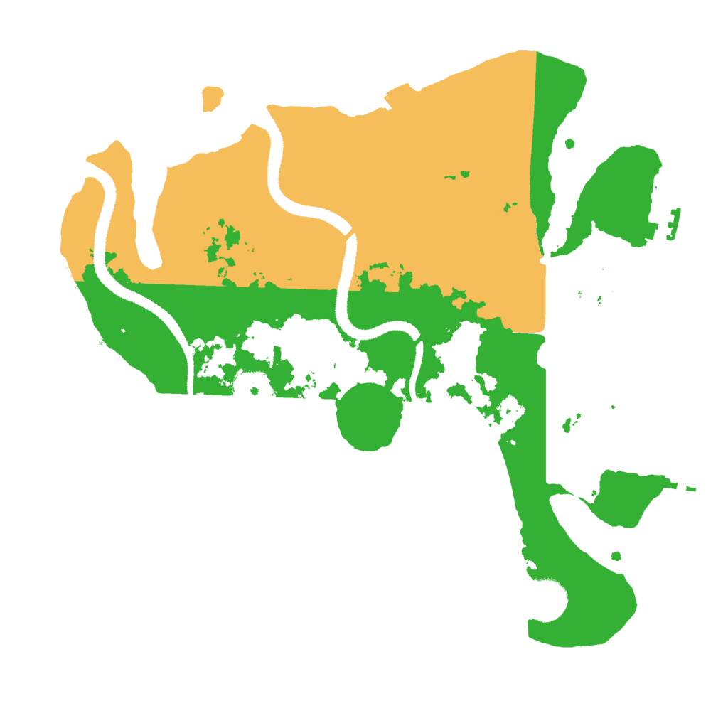 Biome Rust Map: Procedural Map, Size: 3000, Seed: 711865851