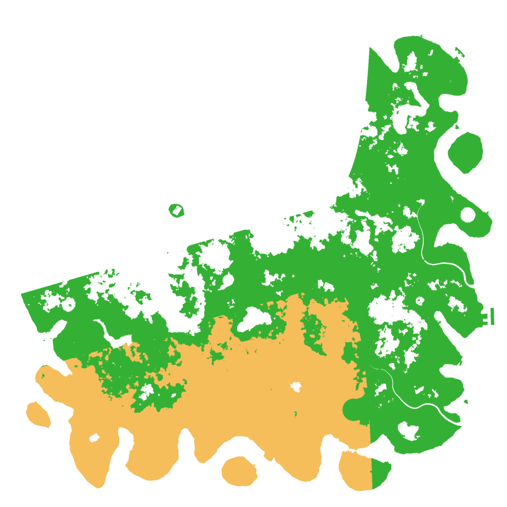 Biome Rust Map: Procedural Map, Size: 6000, Seed: 74744