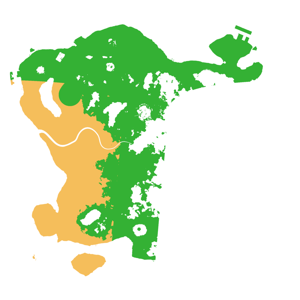 Biome Rust Map: Procedural Map, Size: 3500, Seed: 175475925