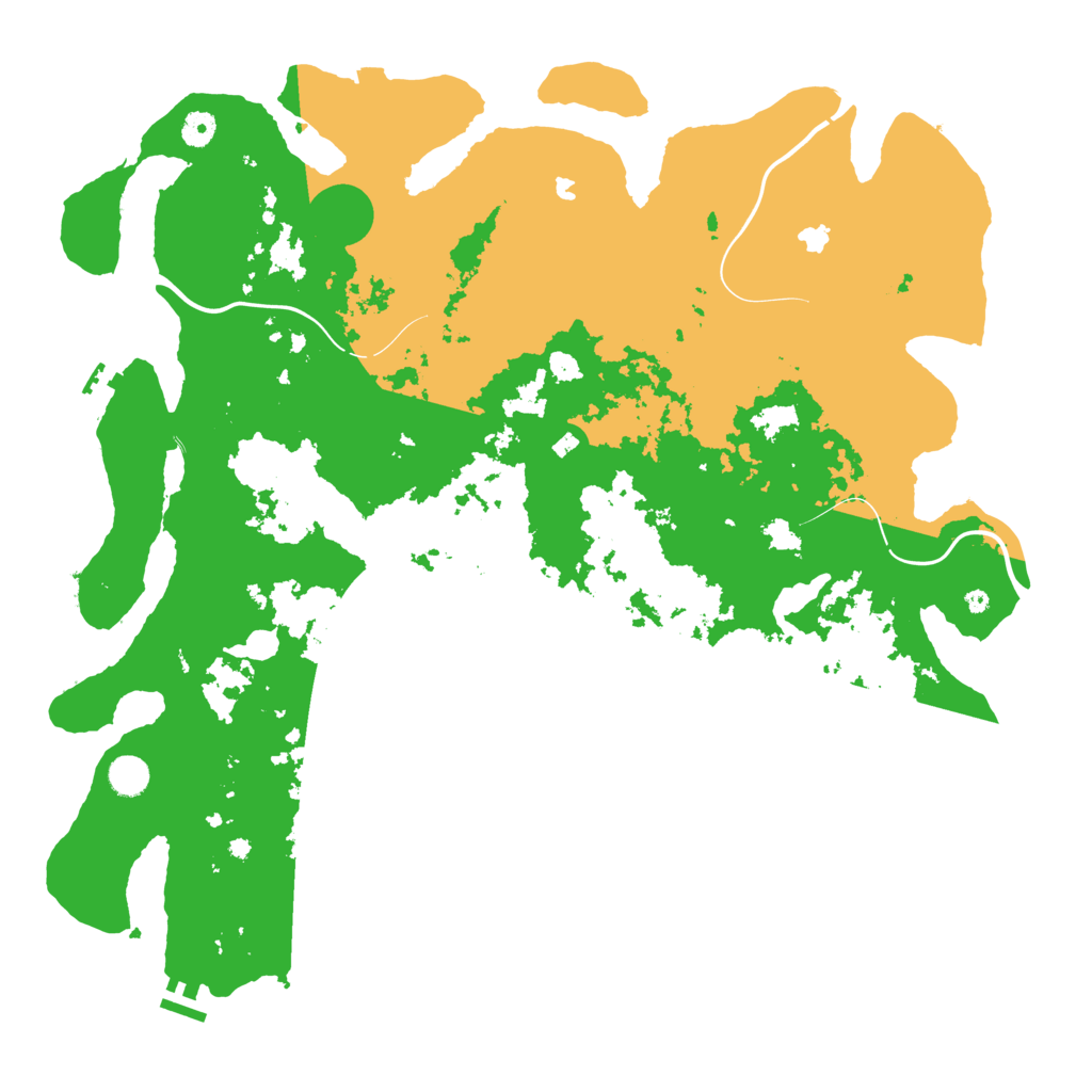 Biome Rust Map: Procedural Map, Size: 4700, Seed: 49526