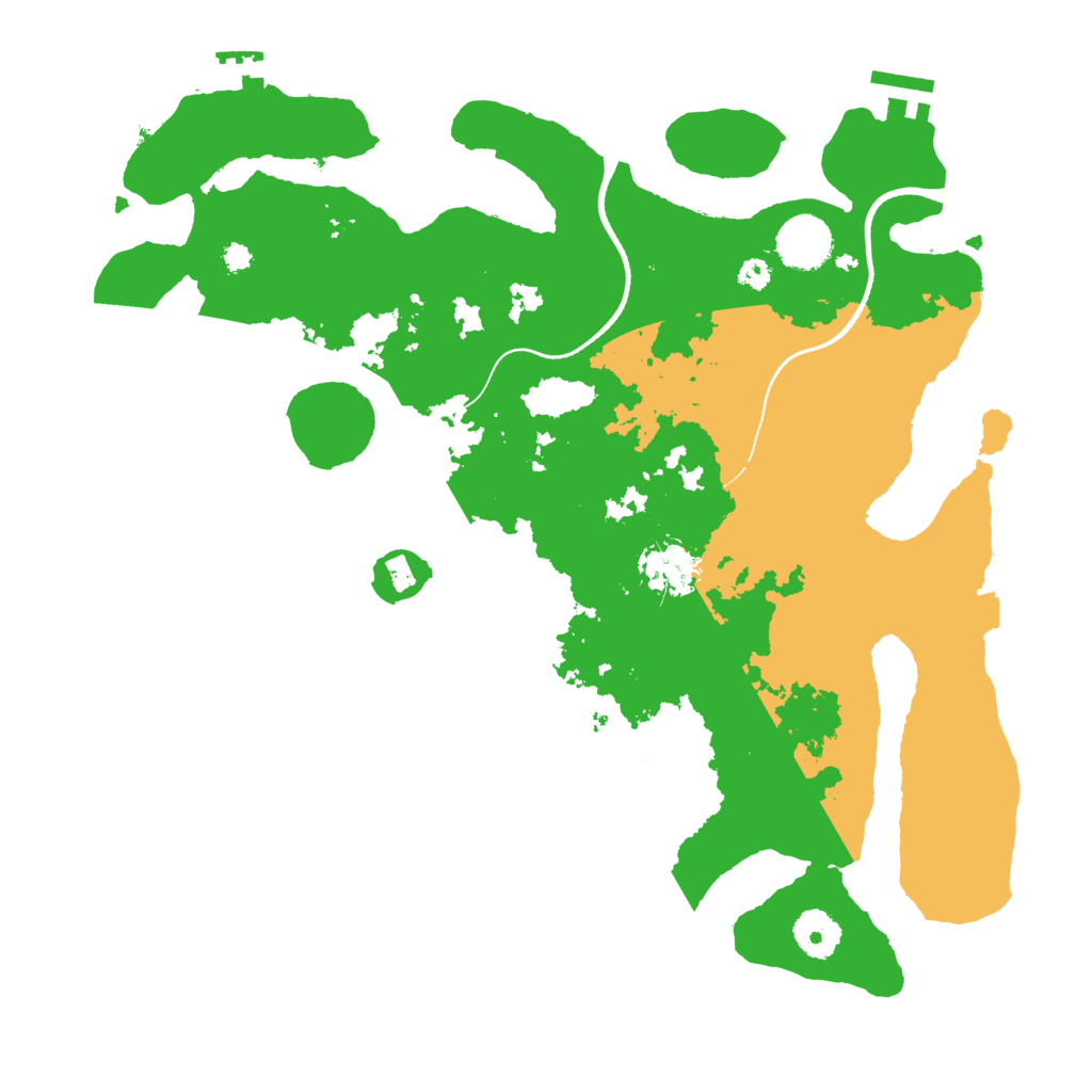 Biome Rust Map: Procedural Map, Size: 3500, Seed: 29792
