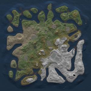 Thumbnail Rust Map: Procedural Map, Size: 4500, Seed: 7202009, 14 Monuments