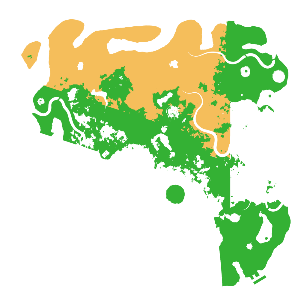 Biome Rust Map: Procedural Map, Size: 4500, Seed: 485448