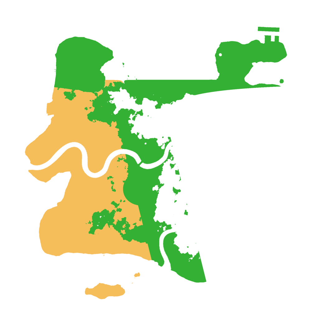 Biome Rust Map: Procedural Map, Size: 3000, Seed: 2301