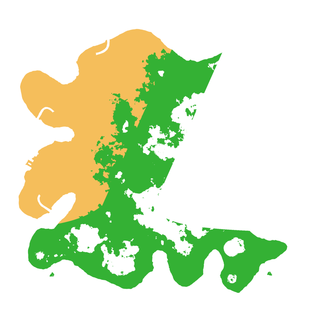 Biome Rust Map: Procedural Map, Size: 3500, Seed: 99502