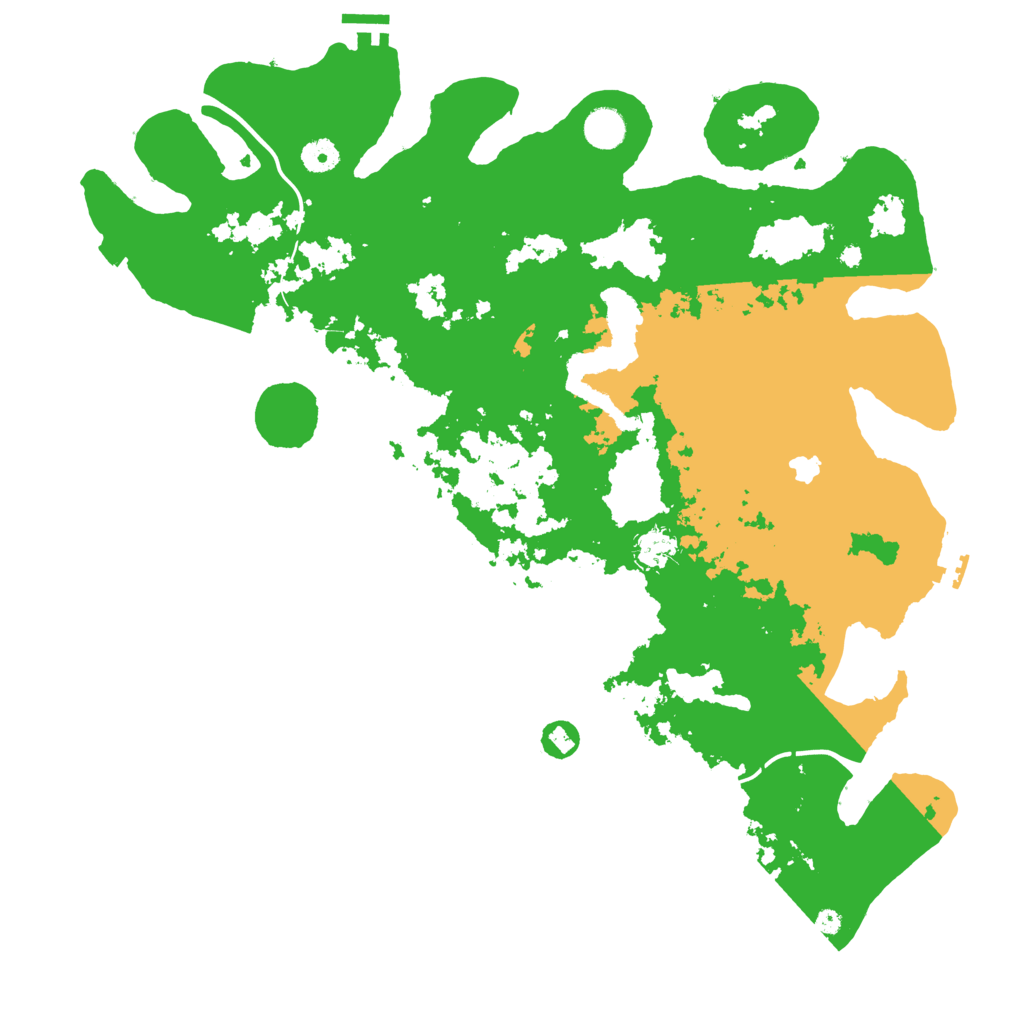 Biome Rust Map: Procedural Map, Size: 4350, Seed: 99445