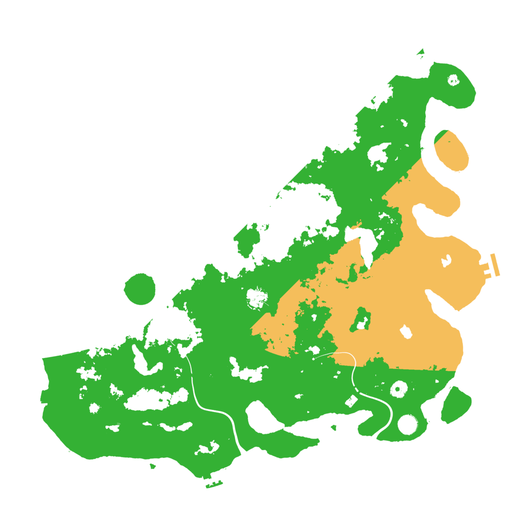 Biome Rust Map: Procedural Map, Size: 4500, Seed: 1290627650