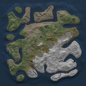 Thumbnail Rust Map: Procedural Map, Size: 4000, Seed: 1523741960, 13 Monuments