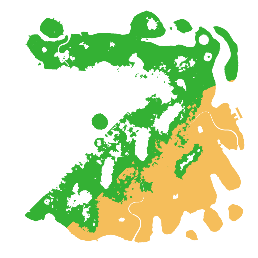 Biome Rust Map: Procedural Map, Size: 4500, Seed: 547809620