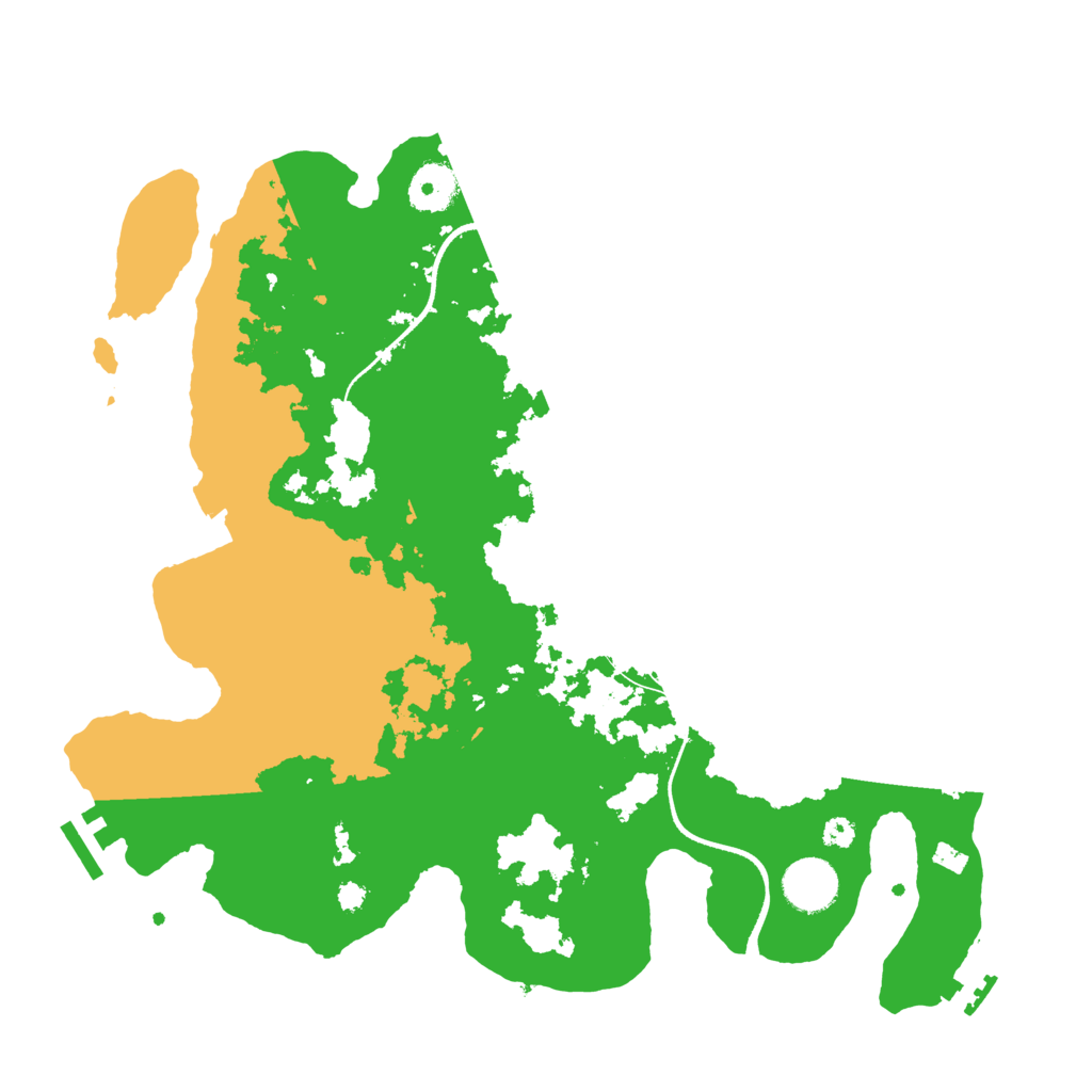 Biome Rust Map: Procedural Map, Size: 3500, Seed: 43214669