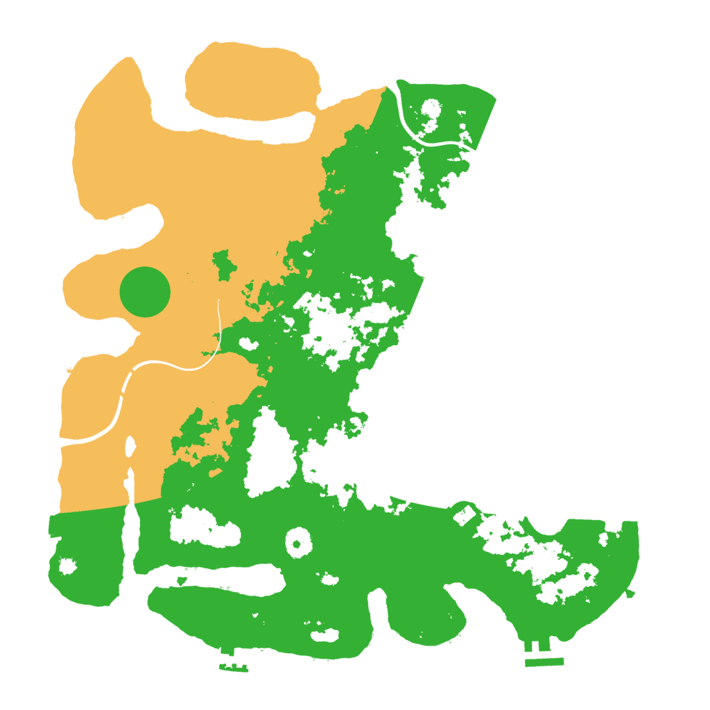 Biome Rust Map: Procedural Map, Size: 3700, Seed: 1381909251