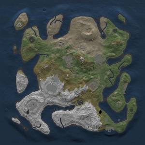 Thumbnail Rust Map: Procedural Map, Size: 3700, Seed: 21563151, 14 Monuments