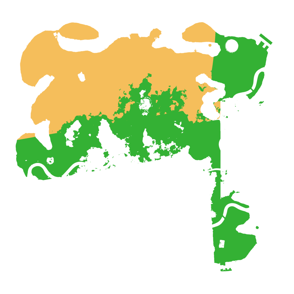 Biome Rust Map: Procedural Map, Size: 4000, Seed: 19832