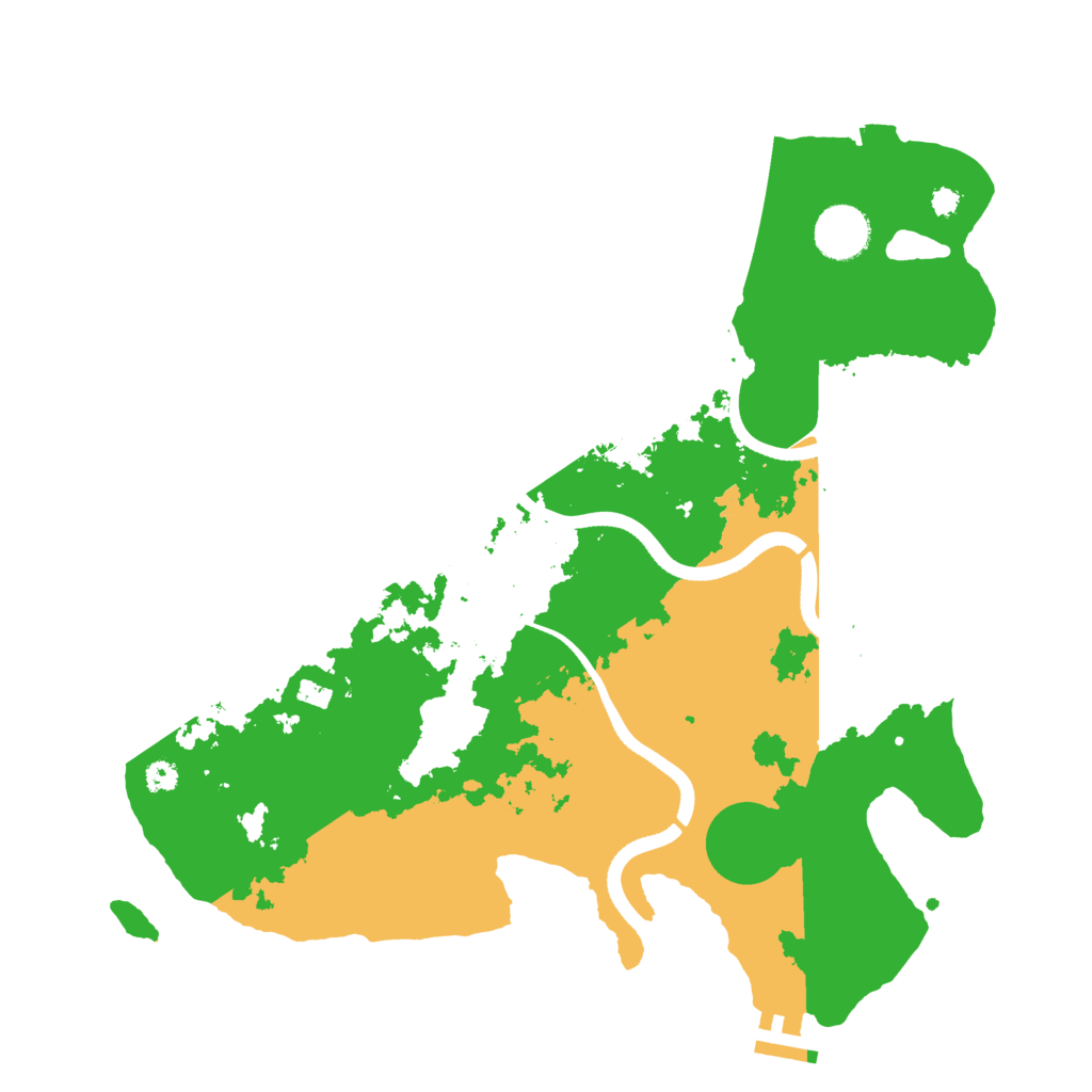 Biome Rust Map: Procedural Map, Size: 3500, Seed: 197574941