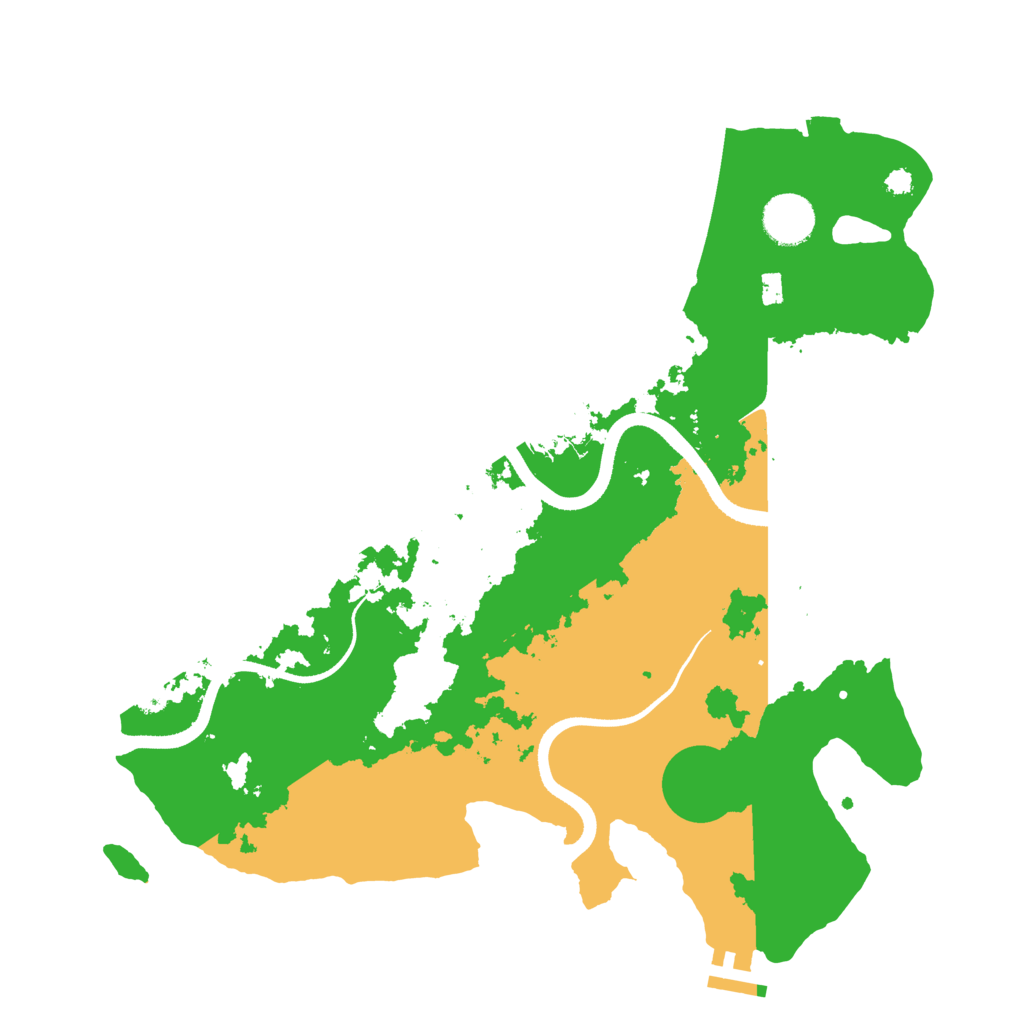 Biome Rust Map: Procedural Map, Size: 3500, Seed: 197574941