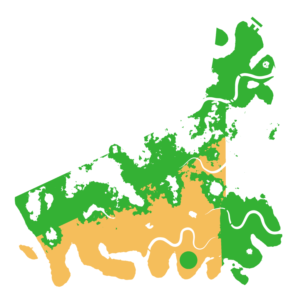 Biome Rust Map: Procedural Map, Size: 4500, Seed: 1848