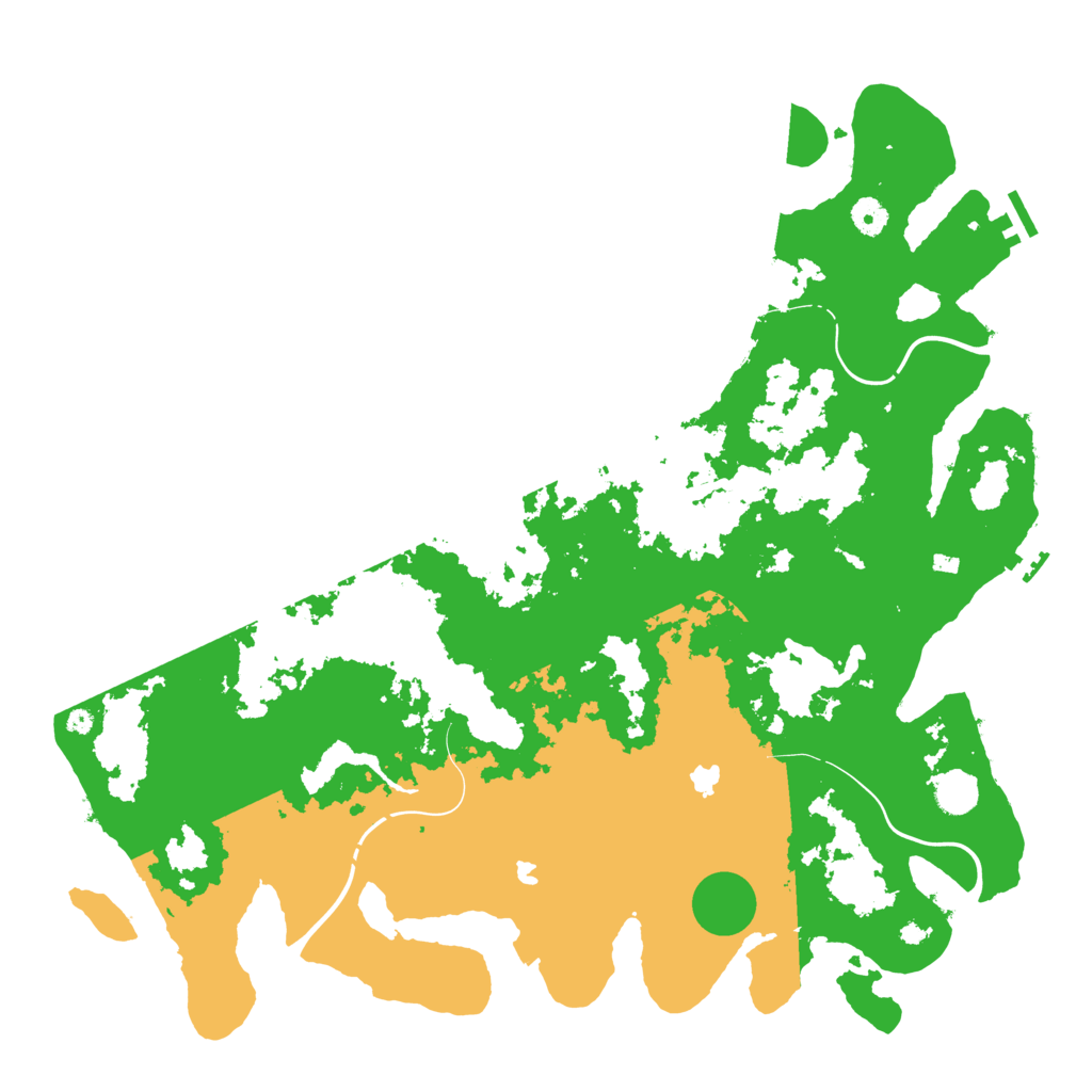 Biome Rust Map: Procedural Map, Size: 4500, Seed: 1848