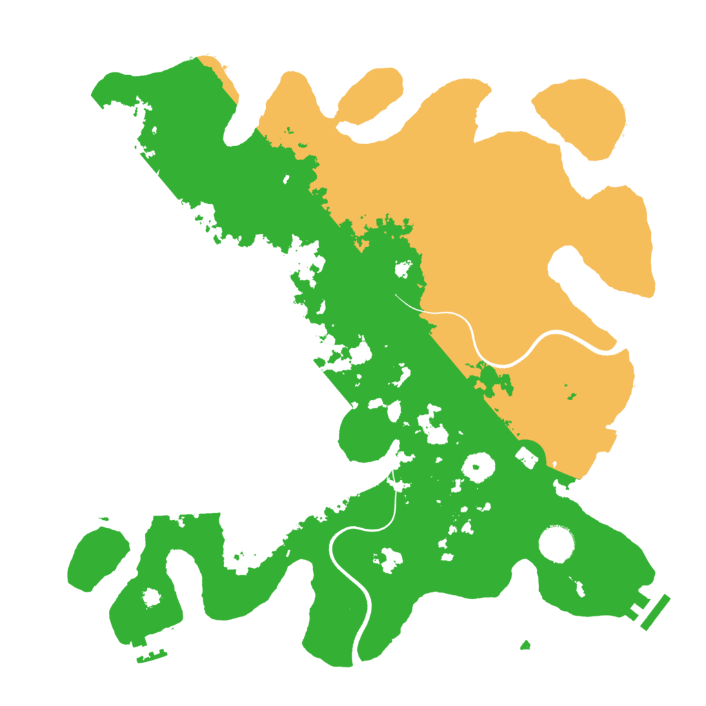 Biome Rust Map: Procedural Map, Size: 3500, Seed: 94715