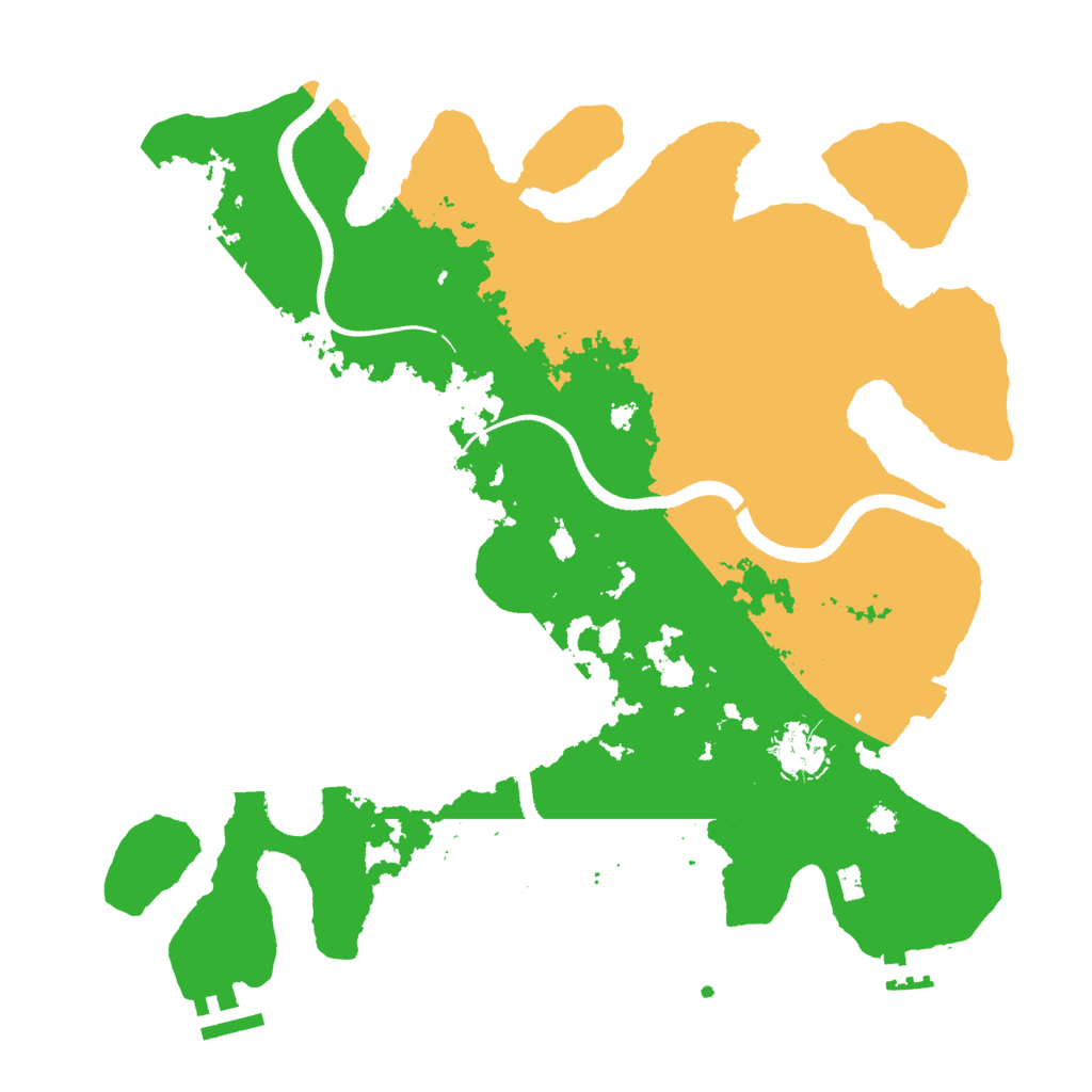 Biome Rust Map: Procedural Map, Size: 3500, Seed: 94715