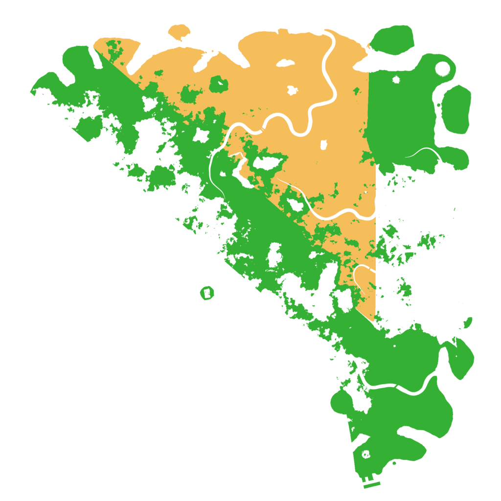 Biome Rust Map: Procedural Map, Size: 6000, Seed: 948288009
