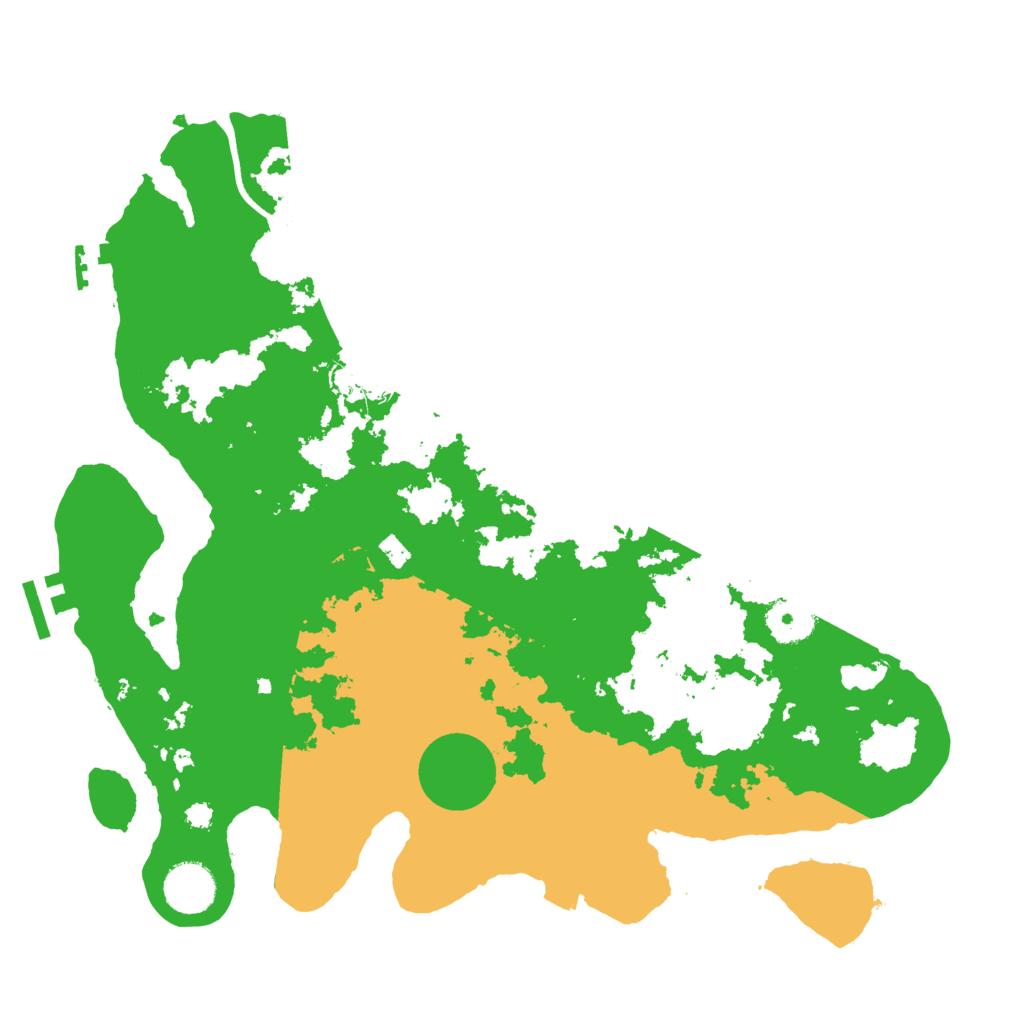 Biome Rust Map: Procedural Map, Size: 3500, Seed: 62263165