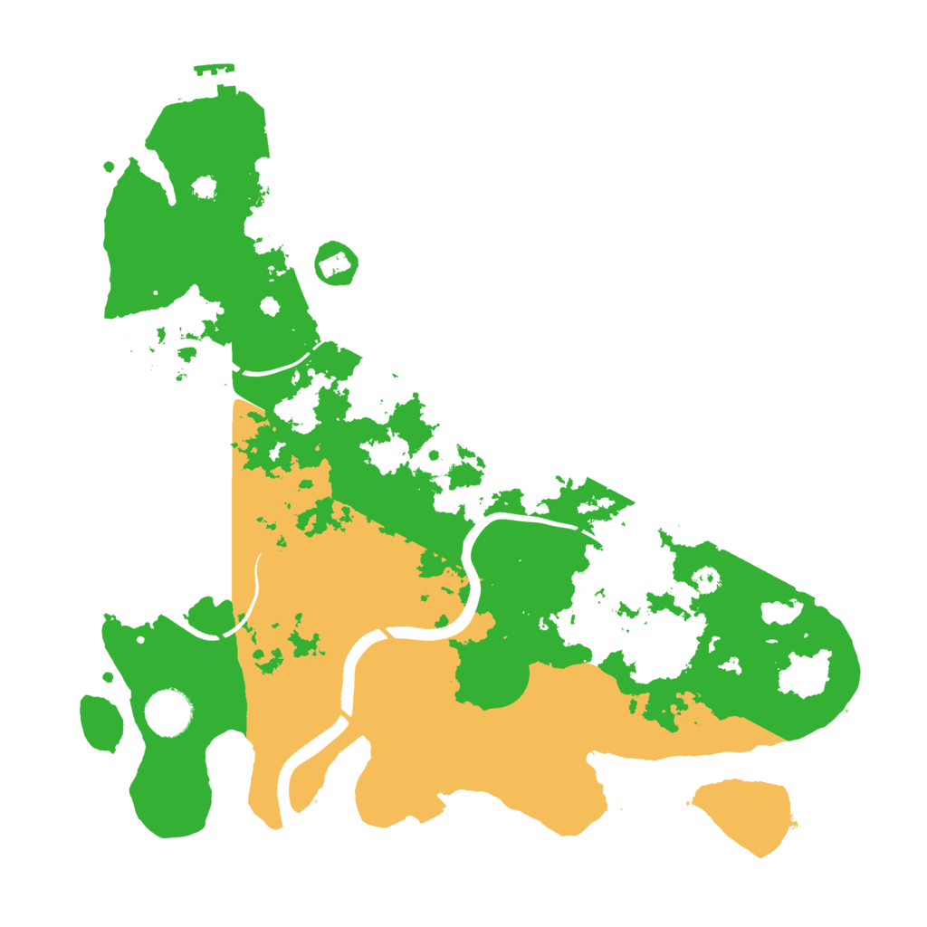 Biome Rust Map: Procedural Map, Size: 3500, Seed: 62263165