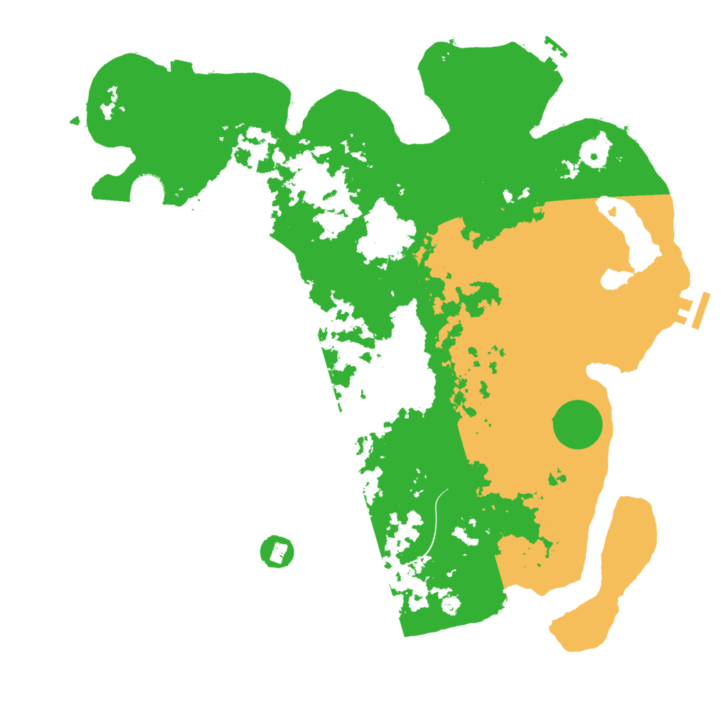Biome Rust Map: Procedural Map, Size: 3900, Seed: 49875
