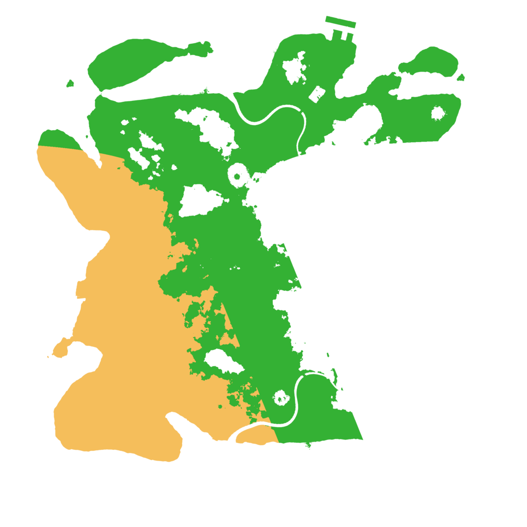 Biome Rust Map: Procedural Map, Size: 3500, Seed: 596789