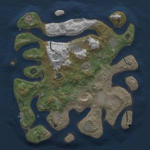 Thumbnail Rust Map: Procedural Map, Size: 3850, Seed: 1521978062, 15 Monuments