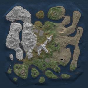 Thumbnail Rust Map: Procedural Map, Size: 3850, Seed: 1306249255, 16 Monuments