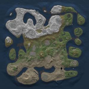 Thumbnail Rust Map: Procedural Map, Size: 4000, Seed: 267023003, 16 Monuments