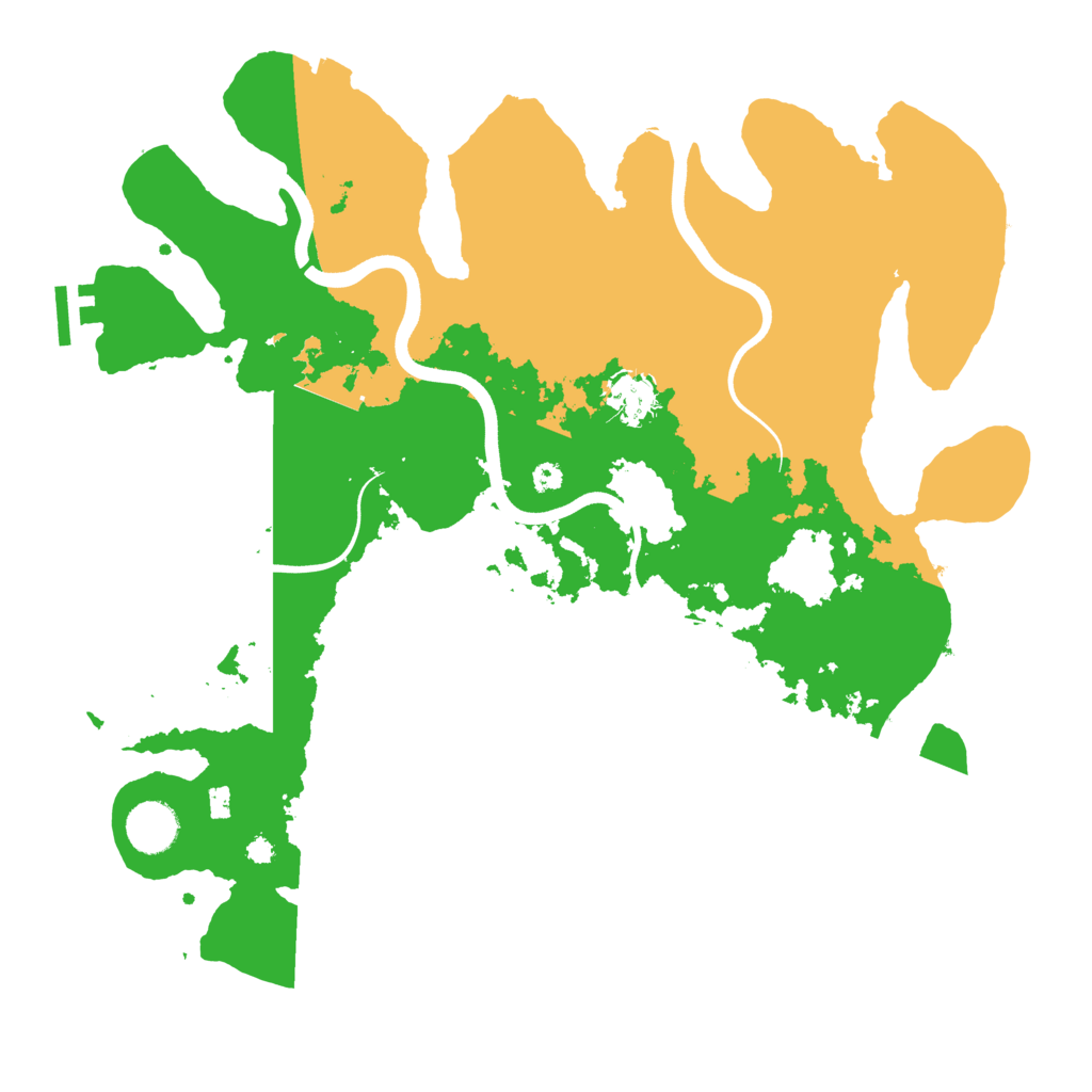 Biome Rust Map: Procedural Map, Size: 3700, Seed: 2021050822