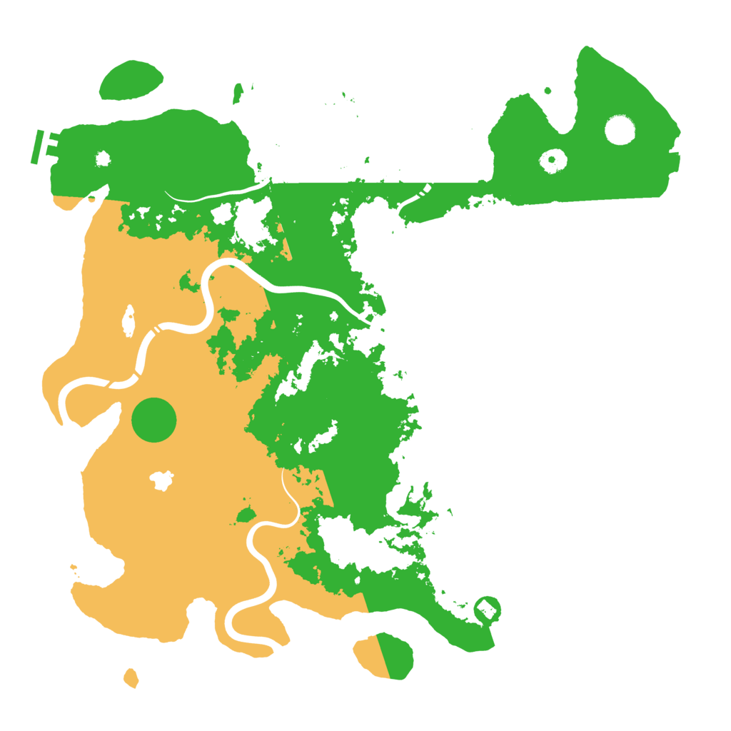 Biome Rust Map: Procedural Map, Size: 4300, Seed: 391149617