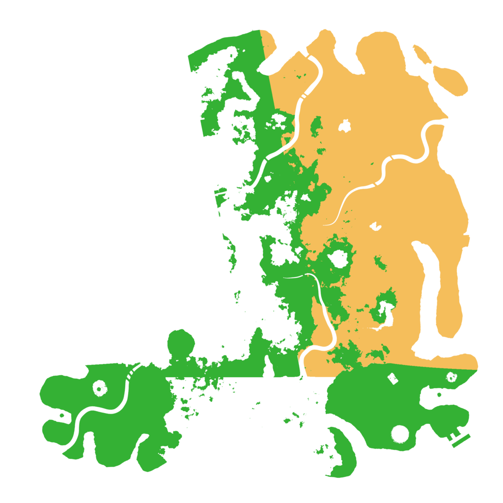 Biome Rust Map: Procedural Map, Size: 5000, Seed: 87351003