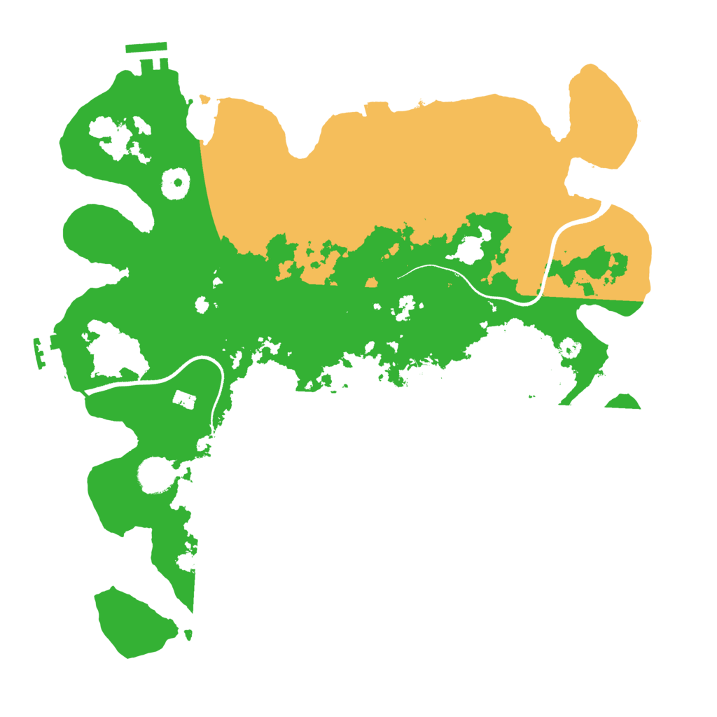 Biome Rust Map: Procedural Map, Size: 3500, Seed: 274639