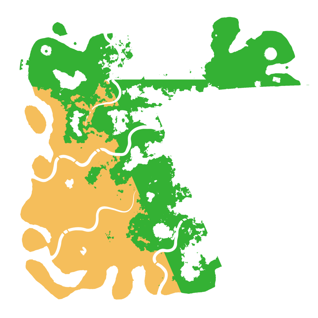Biome Rust Map: Procedural Map, Size: 4500, Seed: 4118458