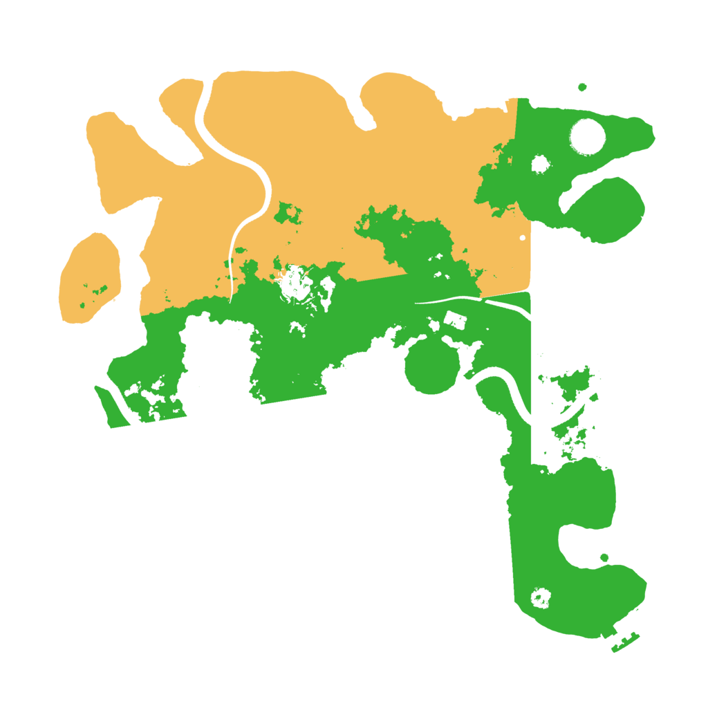 Biome Rust Map: Procedural Map, Size: 3500, Seed: 176202