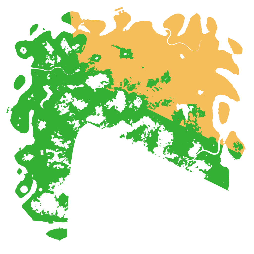 Biome Rust Map: Procedural Map, Size: 6000, Seed: 25242234