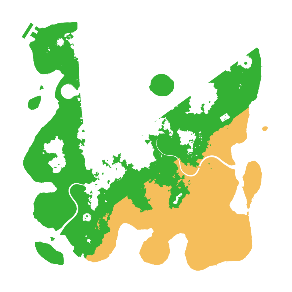 Biome Rust Map: Procedural Map, Size: 3500, Seed: 411594091