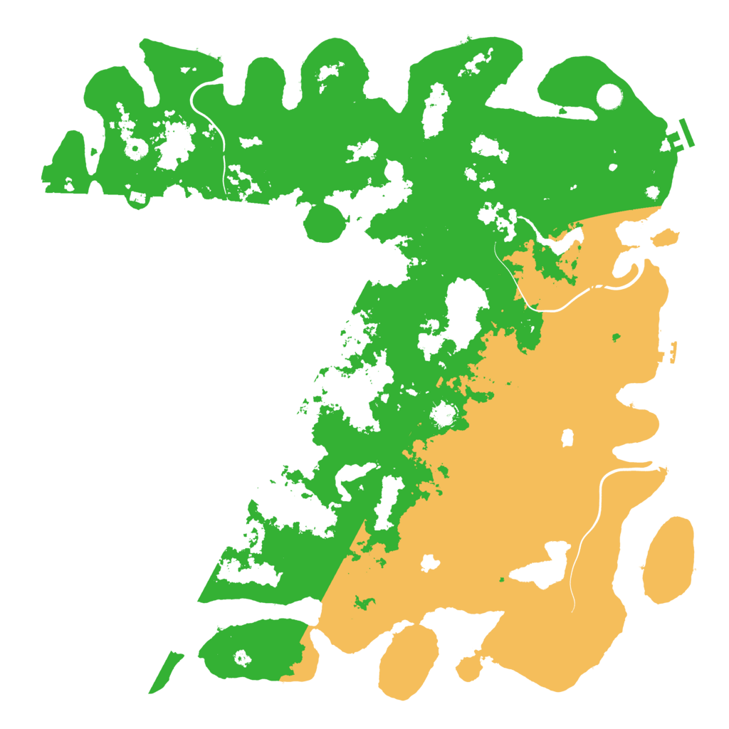 Biome Rust Map: Procedural Map, Size: 5000, Seed: 4554